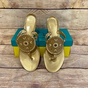 Jack Rogers Georgica Jelly Gold Size 10